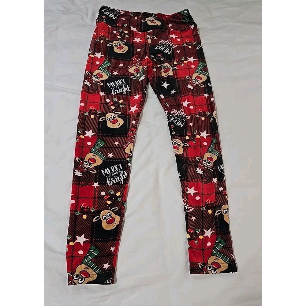No Boundaries Women's M (7-9) Pajama‎ Pants Christmas Reindeer